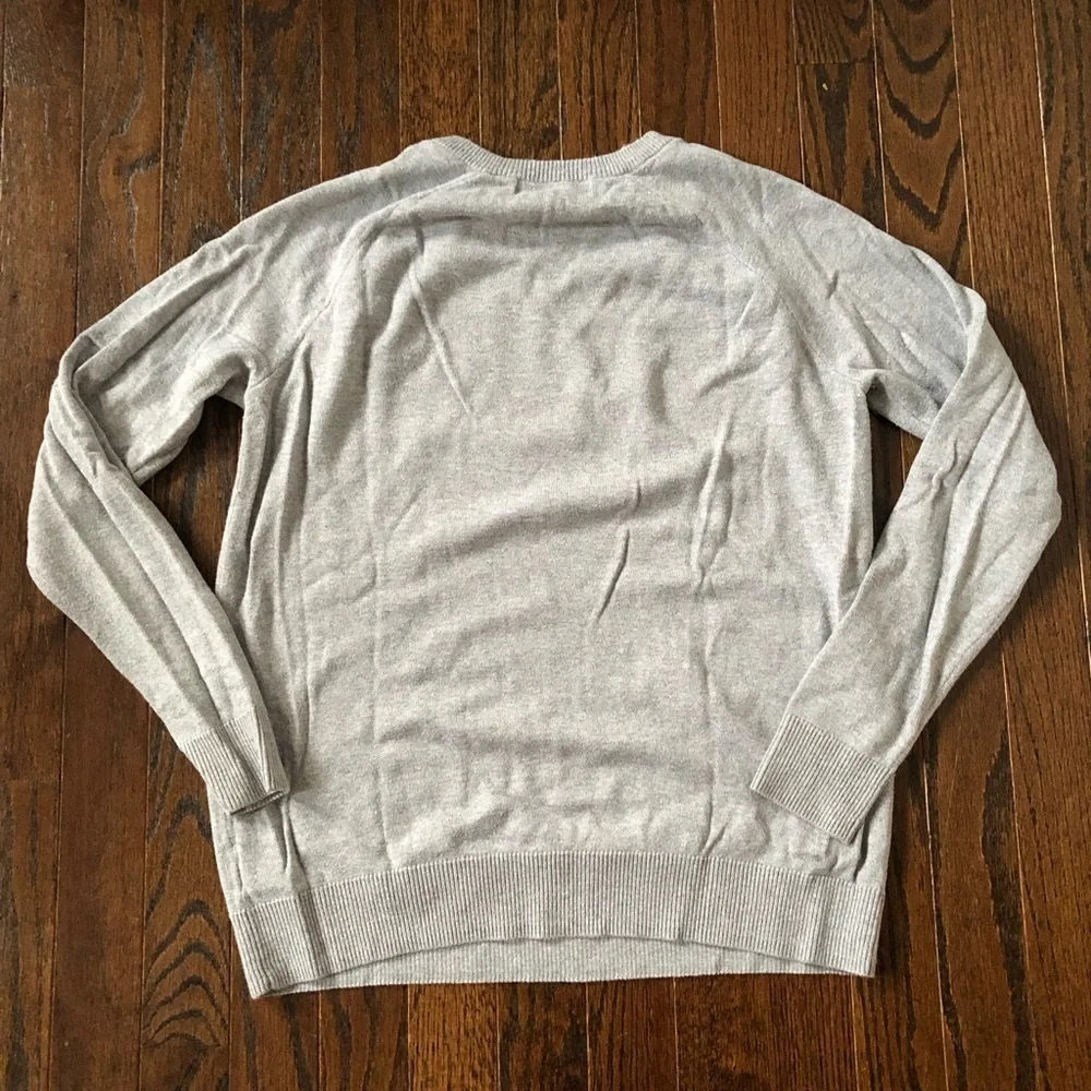 Michael by Michael Kors Women’s S Light Heathered Gray Long-Sleeved Sweater